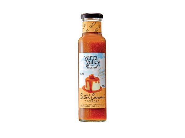 Yarra Valley Hilltop Salted Caramel Topping 250mL