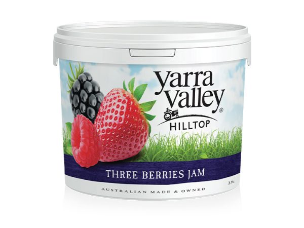 Yarra Valley Hilltop Jam Three Berries 2.5Kg