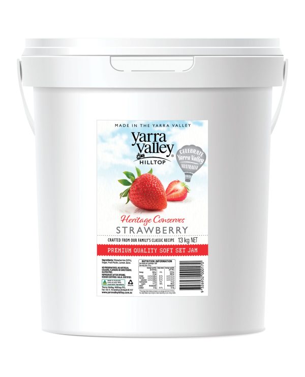 YVH Jam 13kg Bucket Renders Strawberry