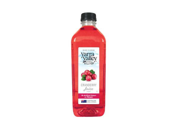 Yarra Valley Hilltop Juice Drink Cranberry 1L