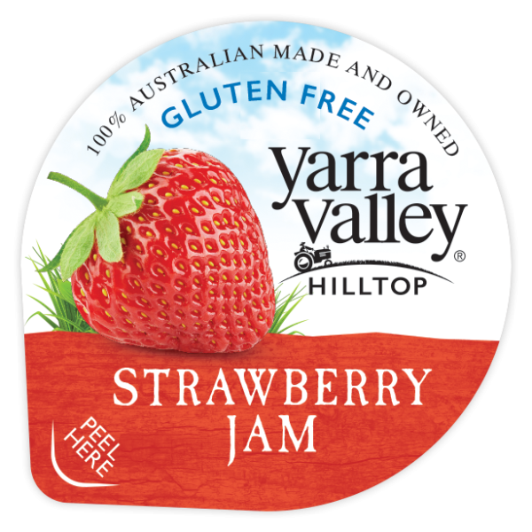 Yarra Valley Hilltop Jam PC Strawberry Low Joule 16g - Ctn 200